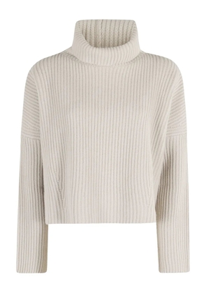 Roberto Collina ribbed turtleneck sweater - White