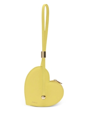 Furla small Laura heart leather coin case - Yellow