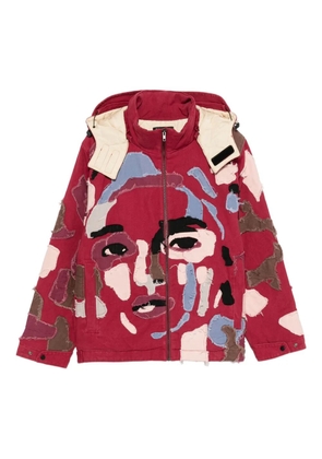 KidSuper zip-up hooded jacket - Red