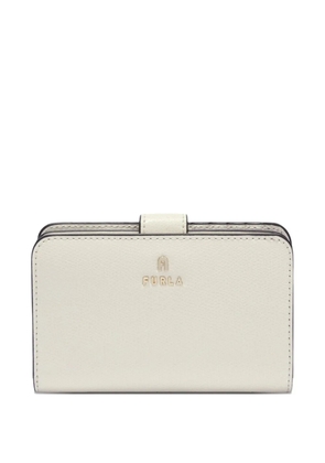 Furla punched logo compact wallet - Neutrals