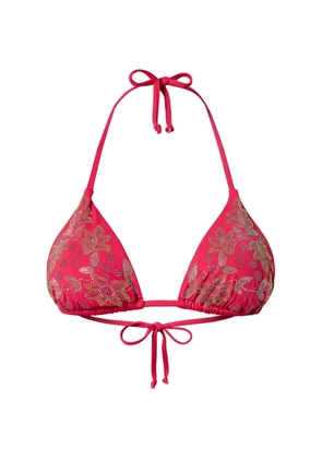 TWINSET studs triangle bikini top - Red