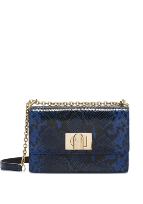 Furla mini 1927 animal-print cross body bag - Blue