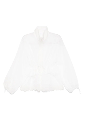 Cecilie Bahnsen semi-sheer jacket - White