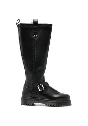 Dr. Martens Anistone round-toe buckle boots - Black