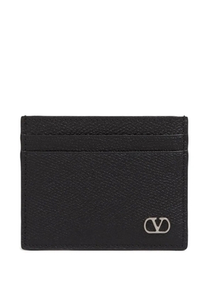 Valentino Garavani logo leather card holder - Black