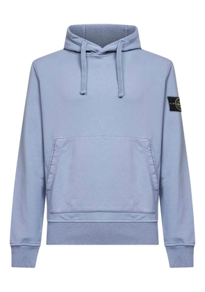 Stone Island drawstring kangaroo-pocket hoodie - Blue