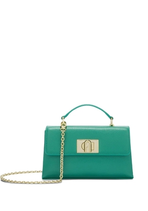 Furla 1927 grained leather chain mini bag - Green