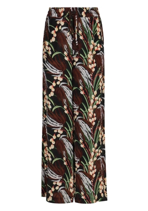 P.A.R.O.S.H. floral-print trousers - Black