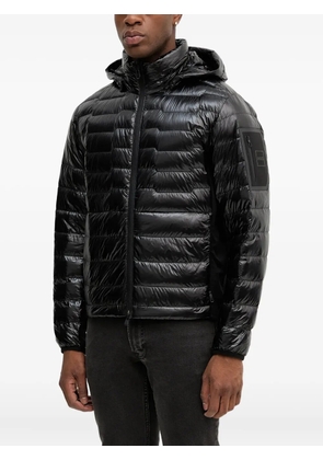 BOSS hooded quilted jacket - Black