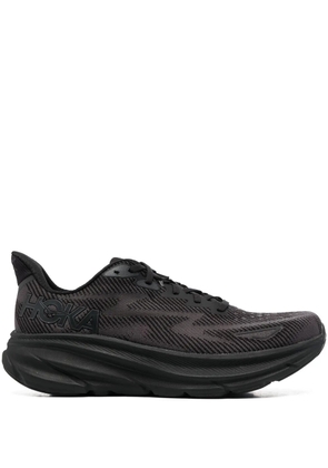 HOKA mesh-panel lace-up sneakers - Black