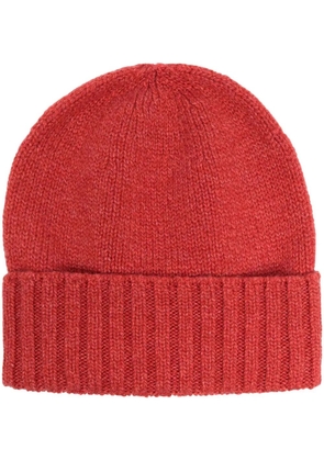 Dell'oglio cashmere intarsia knit hat - Orange