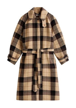 Tommy Hilfiger checked belted coat - Neutrals