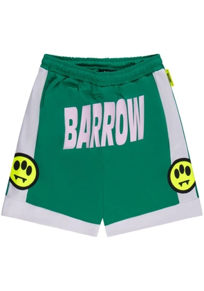 BARROW logo-print track shorts - Green