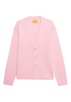 Guest In Residence V-neck buttoned cardigan - Pink