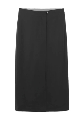 Carven centre-front button midi skirt - Black