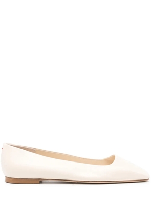 Aeyde Matti leather ballerina shoes - Neutrals