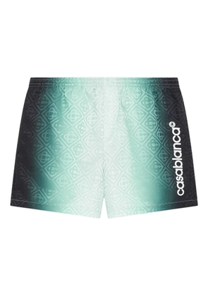 Casablanca ombré monogram swim shorts - Green