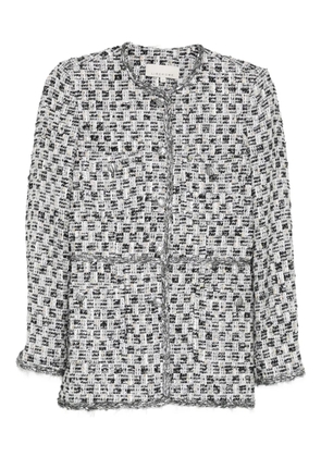 LIBEROWE Diya tweed pocket jacket - Silver