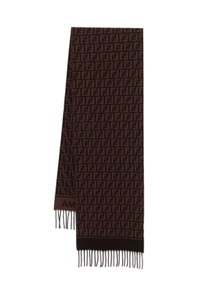 FENDI FF-motif scarf - Brown