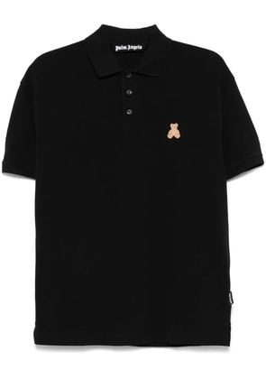 Palm Angels Mini Bear in Mind polo shirt - Black
