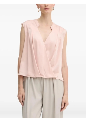 BOSS sleeveless wrap top - Pink
