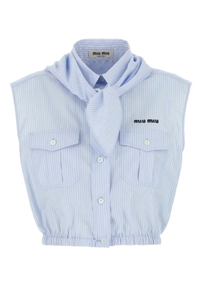 Miu Miu poplin shirt - Blue