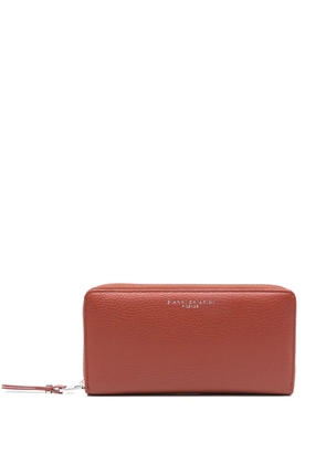GIANNI CHIARINI zip leather wallet - Orange