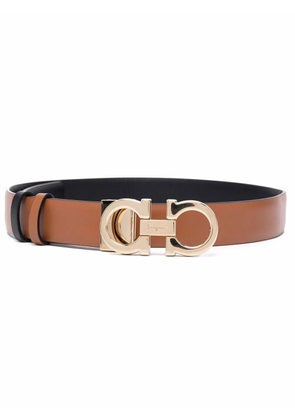 Ferragamo Gancini-buckle reversible belt - Brown