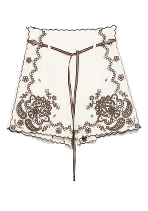 ZIMMERMANN Ascension shorts - Neutrals