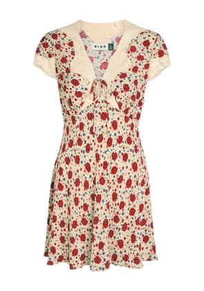 Rixo Lacie floral-print mini dress - Neutrals