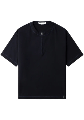 Sunnei logo-patch T-shirt - Blue