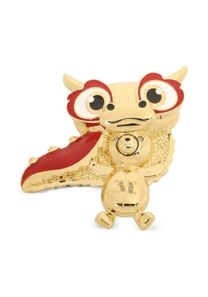 Max Mara Teddy Dragon brooch - Gold