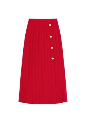 Valentino Garavani georgette midi skirt - Red