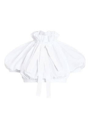 Patou ruffled volume top - White