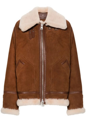 Ermanno Scervino suede jacket - Brown