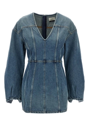 Haikure V-neck denim dress - Blue