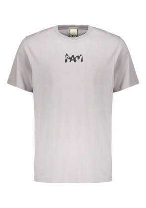 Perks And Mini eye-print logo cotton T-shirt - Grey