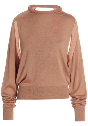 Ramael cut out-detail sweater - Pink