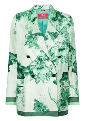 F.R.S For Restless Sleepers Lone double-breasted blaser - Green