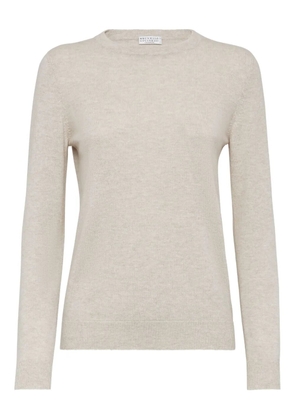 Brunello Cucinelli cashmere fitted jumper - Neutrals