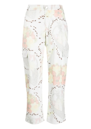 Collina Strada graphic-print trousers - White