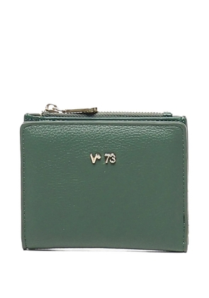 V°73 lettering zip wallet - Green