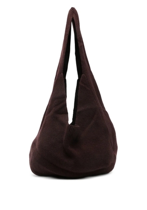 Aya Muse Sol ribbed shoulder bag - Brown
