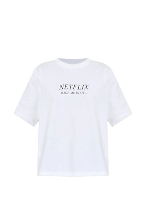 Victoria Beckham slogan-print T-shirt - White