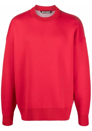Palm Angels intarsia-knit palm tree jumper - Red