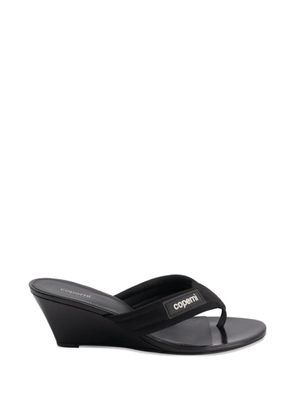Coperni thong wedge sandals - Black