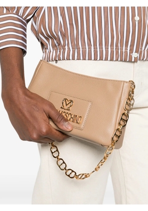 Love Moschino logo chain-strap shoulder bag - Neutrals