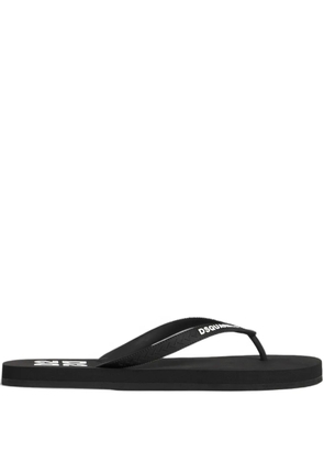 DSQUARED2 upside down Thong dtrap flip flops - Black