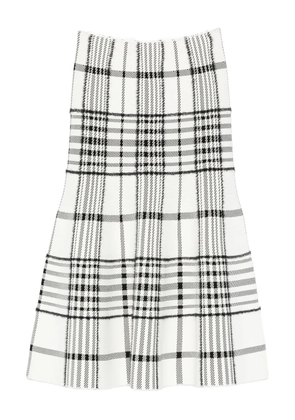 Brandon Maxwell Rory knit skirt - White