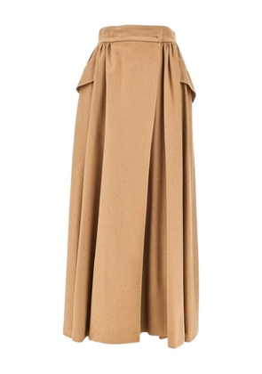 Max Mara Eufemia pleated skirt - Neutrals